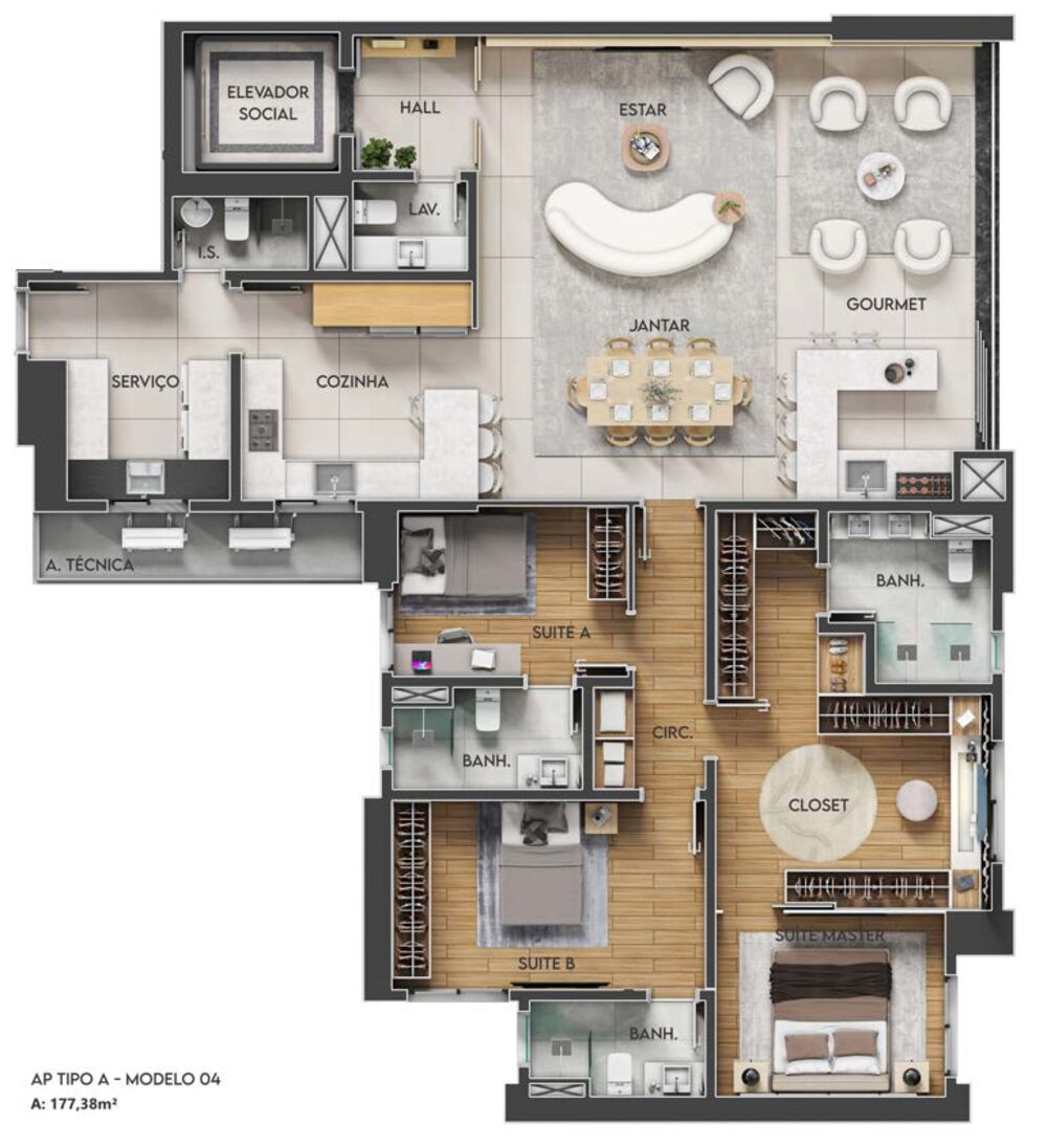 Planta Tipo A Modulação 1
