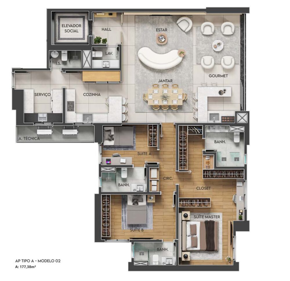Planta Tipo A Modulação 2