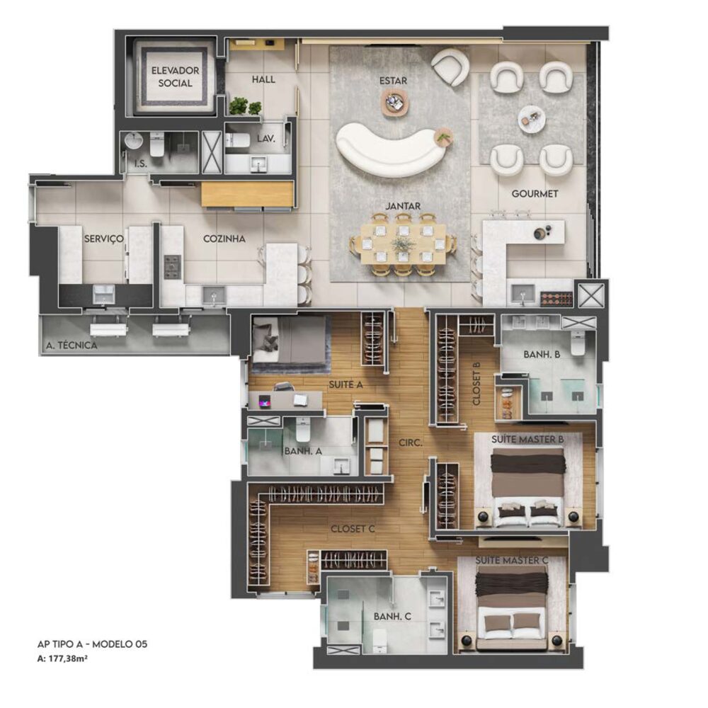Planta Tipo A Modulação 4