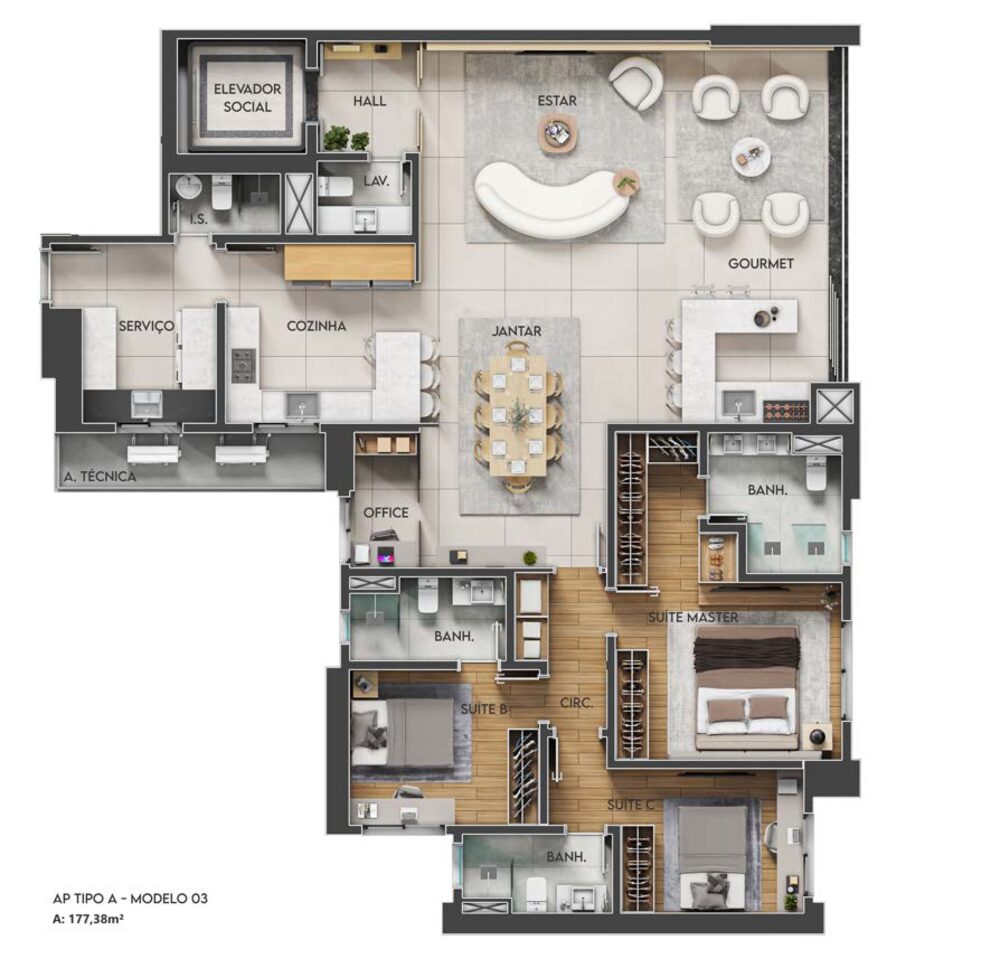 Planta Tipo A Modulação 5