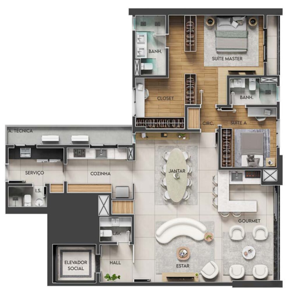 Planta Tipo B Modulação 2